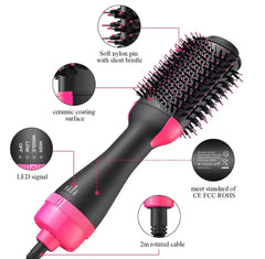One Step Hot Air Brush 4 in 1 Hair Dryer, Straightener, Curler & Volumizer