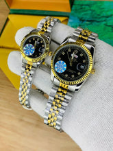 Two Hearts, One Time – Elegant Gold & Silver Couple Watches