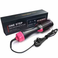 One Step Hot Air Brush 4 in 1 Hair Dryer, Straightener, Curler & Volumizer