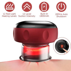 Electric Cupping Massager with Infrared Therapy – Pain Relief & Muscle Recovery