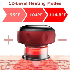 Electric Cupping Massager with Infrared Therapy – Pain Relief & Muscle Recovery