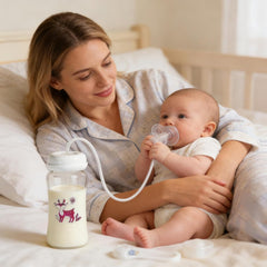 Hands Free Baby Feeding Bottle