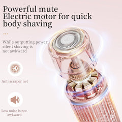 2 In 1 Women Electric Razors Bikini Trimmer Face Shavers Hair Removal for Underarms Legs Lady Body Trimmer Waterproof Painless