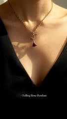 Falling Rose Pendant "Adjustable Chain" 1